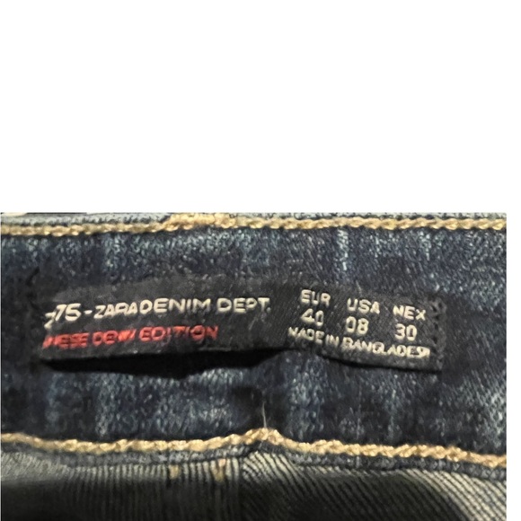 Zara Distressed Skinny Jeans size 8 - Picture 4 of 4